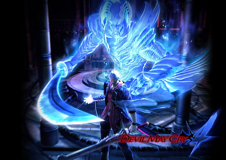 Nero of Devil May Cry 4 digital wallpaper, video games, Nero (character)