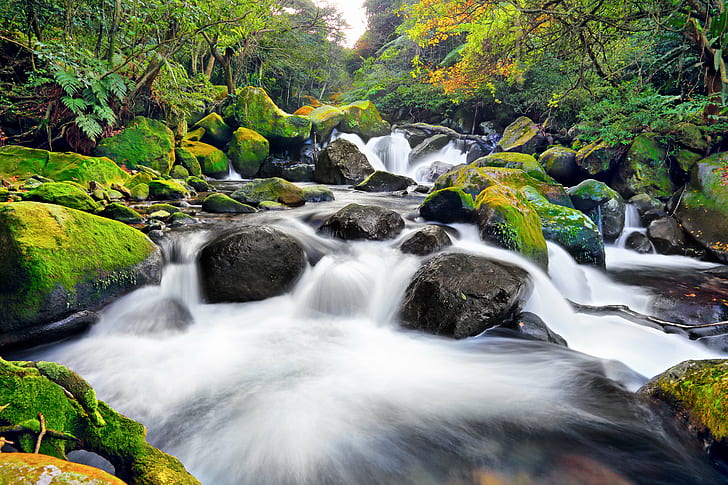 timelapse photography of spring, Take a breath, spring  CREEK, HD wallpaper