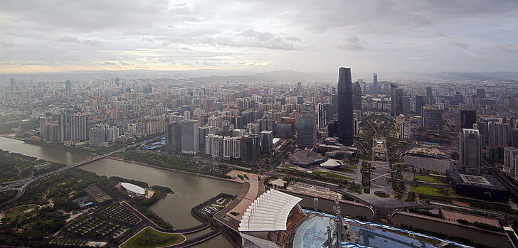 Cities, Guangzhou, China, HD wallpaper