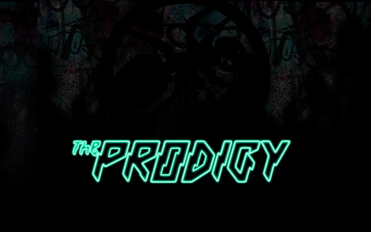 The Prodigy wallpaper, name, font, background, color, neon Light, HD wallpaper