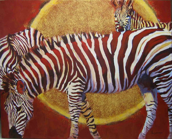 Different Is Ok, zebra, moon, brilliant, white, stripes, animals, HD wallpaper