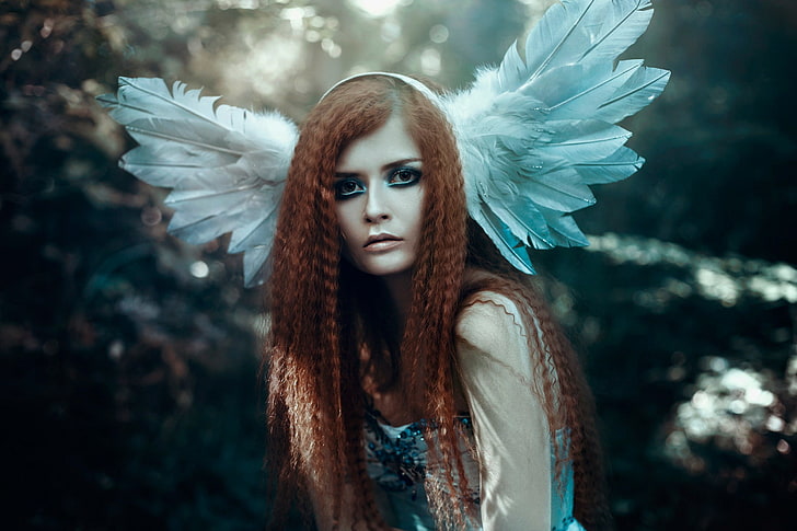 fantasy art, women, model, Bella Kotak (Photographer), redhead, HD wallpaper