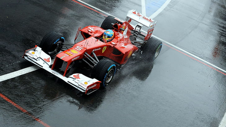 Ferrari, Fernando Alonso, car, Formula 1, race cars, vehicle