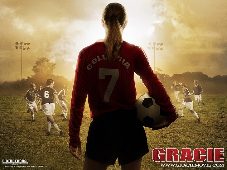 Gracie wallpaper, footballer, girl, soccer, sport, sports Uniform, HD wallpaper