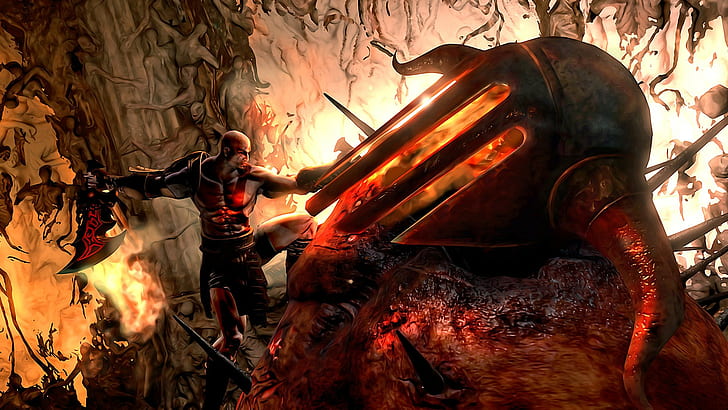 God of War Kratos HD, video games, HD wallpaper