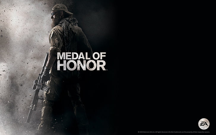 Medal of Honor, video games, communication, text, one person HD wallpaper