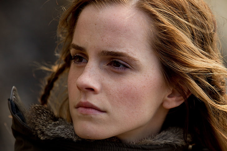Emma Watson, Noah (movie), actress, portrait, headshot, one person, HD wallpaper