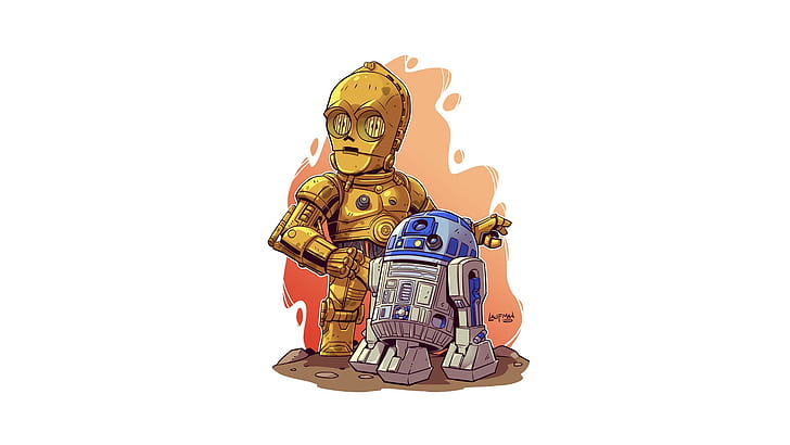 Star Wars, C-3PO, R2-D2, HD wallpaper
