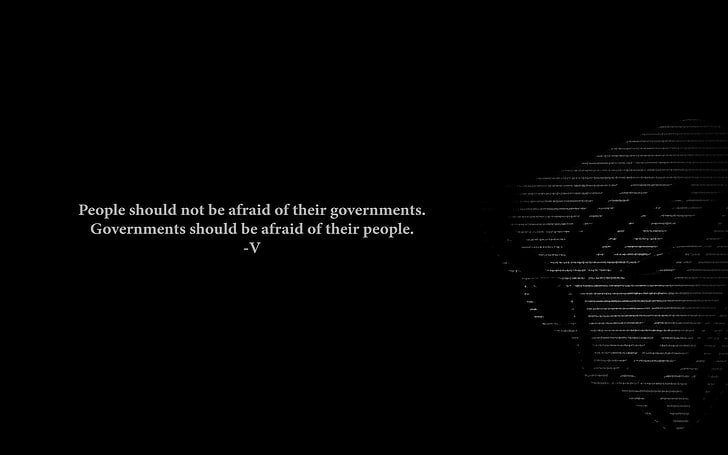 people should not be afraid of their government, Technology, Anonymous, HD wallpaper