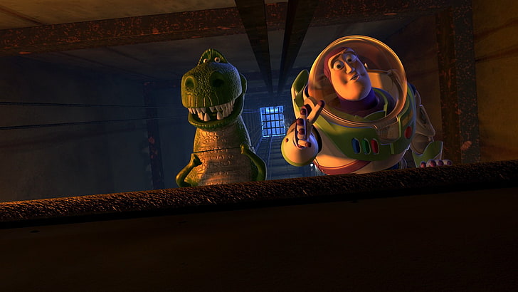 Toy Story, Buzz Lightyear, Rex (Toy Story), HD wallpaper