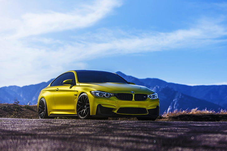yellow BMW coupe, Austin, F82, VMR, V710, mode of transportation