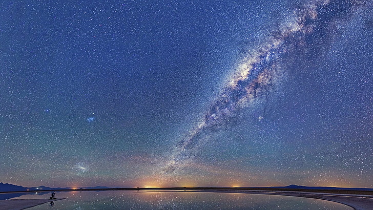 long exposure photo of milky way stars, NASA, galaxy, sky, nebula