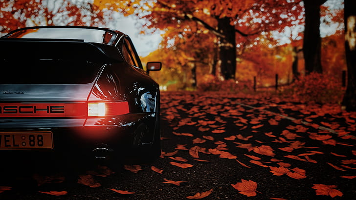 Porsche, car, Forza Horizon 4, fall, Porsche 911 Turbo, HD wallpaper