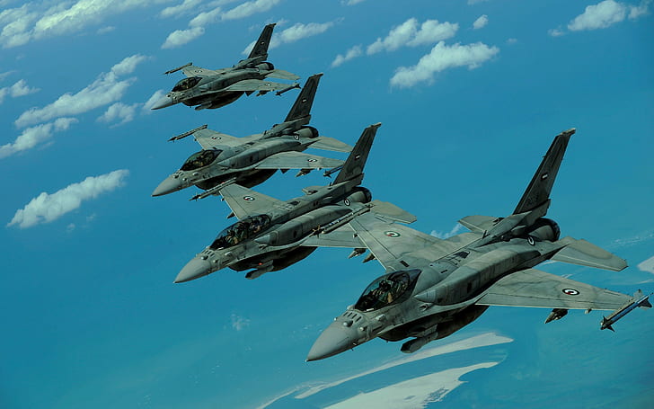 jet fighter, military aircraft, airplane, General Dynamics F-16 Fighting Falcon