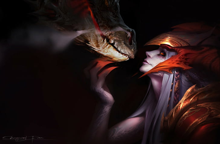 League of Legends, Shyvana, dragon, Shyvana  (League of Legends), HD wallpaper