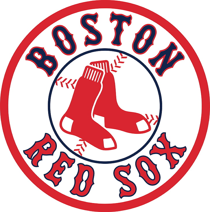 Boston Red Sox, Logotype, white background, drink, food and drink, HD wallpaper
