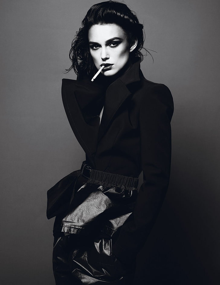 Keira Knightley, cigarettes, smoking, beauty, portrait, young adult