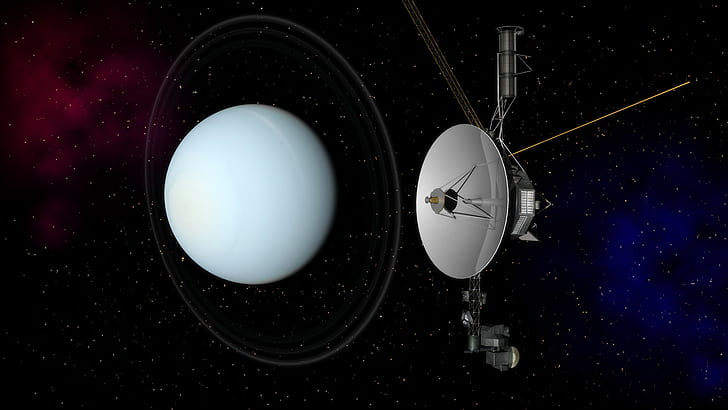 Uranium, NASA, spacecraft, Voyager 2, HD wallpaper