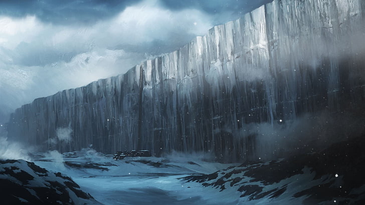Game Of Thrones The Wall, fantasy art, artwork, winter, cold temperature, HD wallpaper