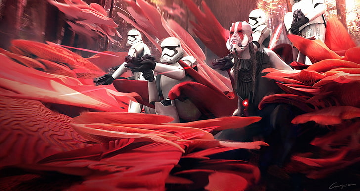 Star Wars storm troopers, stormtrooper, artwork, concept art, HD wallpaper