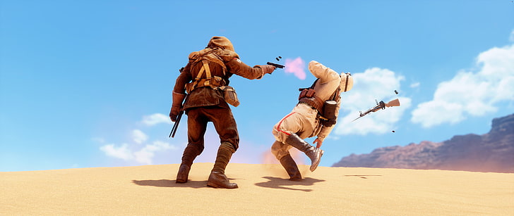 Gameplay, Battlefield 1, Desert, 5K, HD wallpaper