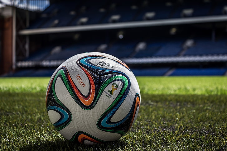 Balls, Adidas, Match, Brazuca, FIFA World Cup, stadium., sport, HD wallpaper