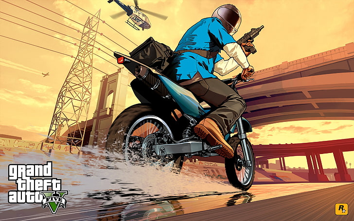 Grand Theft Auto 5 game application screenshot, Grand Theft Auto V, HD wallpaper