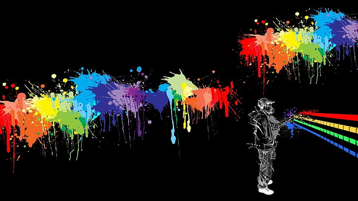 Colorful Abstract Graffiti HD, digital/artwork, HD wallpaper
