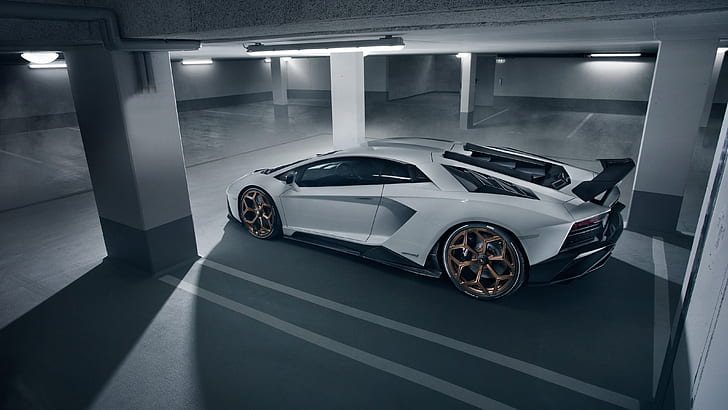 Lamborghini, Parking, supercar, side view, 2018, Novitec Torado, HD wallpaper