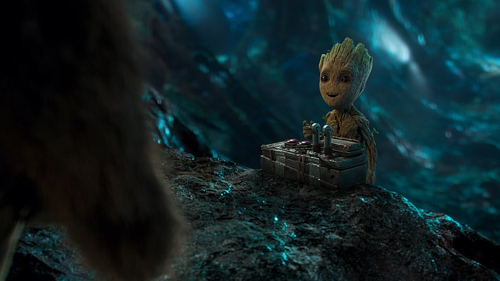 Marvel Guardians of the Galaxy Vol.2 Baby Groot movie still, Guardians of the Galaxy Vol. 2