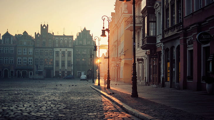 Poland, cityscape, Poznan, architecture, street