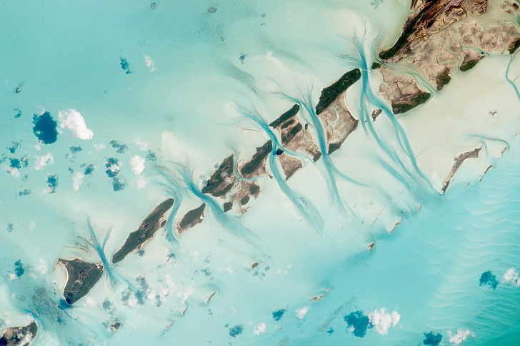 NASA, Earth, water, nature, sea, high angle view, underwater, HD wallpaper