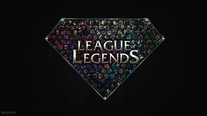 League of Legends digital wallpaper, video games, love, black background