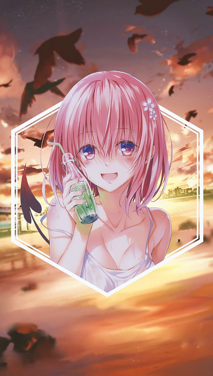 anime girls, picture-in-picture, To Love-ru, one person, portrait