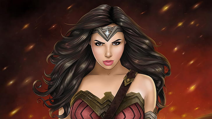 HD wallpaper: Comics, Wonder Woman, Black Hair, Brown Eyes, DC Comics |  Wallpaper Flare