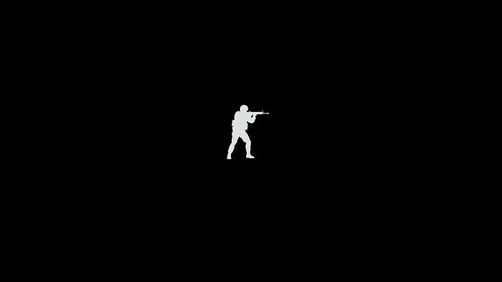 HD wallpaper: Counter Strike logo, minimalism, video games, Counter-Strike:  Global Offensive | Wallpaper Flare