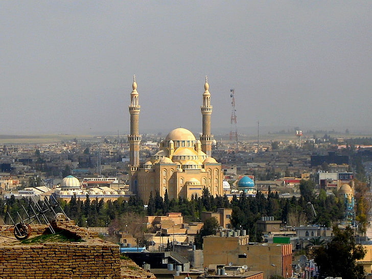 Islam, Islamic architecture, mosque, Iraq, cityscape, building exterior, HD wallpaper