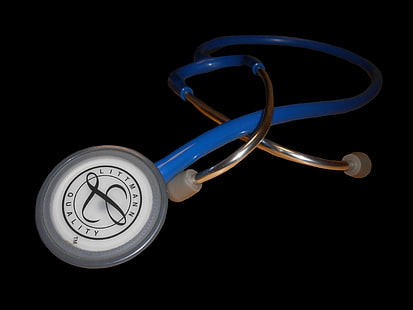 HD wallpaper: blue Littmann stethoscope, doctor, to listen, control, gauge  | Wallpaper Flare