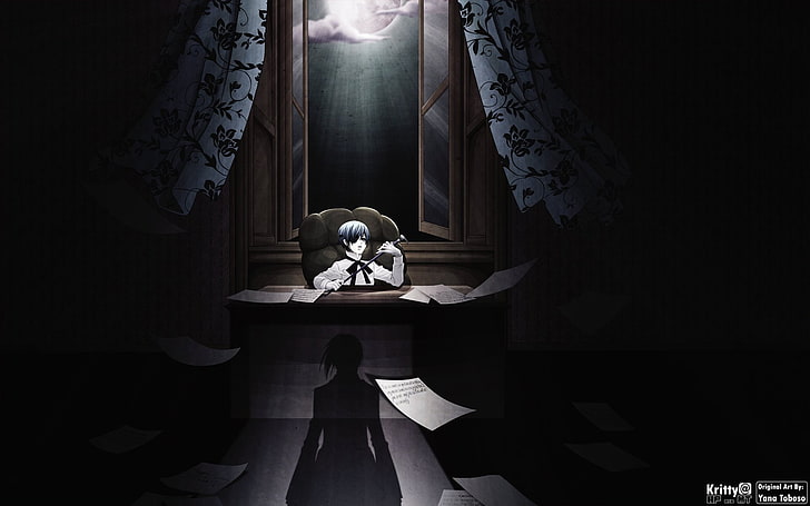 HD wallpaper: Anime, Black Butler, Ciel Phantomhive, Sebastian Michaelis |  Wallpaper Flare