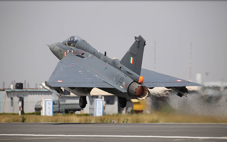 Indian Air Force, LCA Tejas, transportation, air vehicle, airplane, HD wallpaper