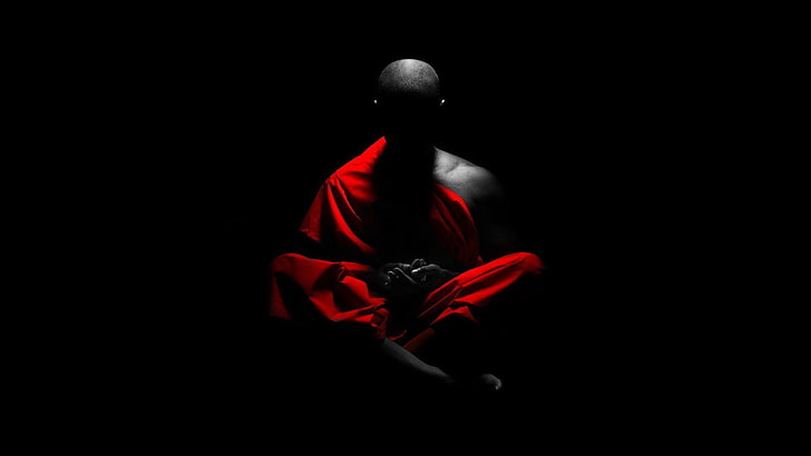 1920x1080 px Meditation Monk Selective Coloring Video Games Age of Conan HD Art