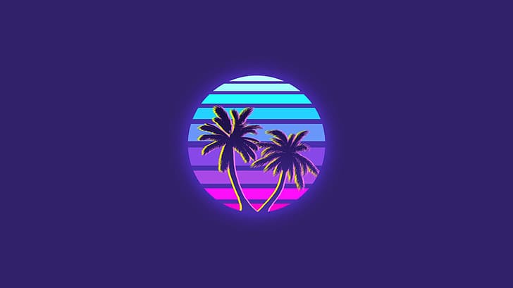 synthwave, color correction, HD wallpaper