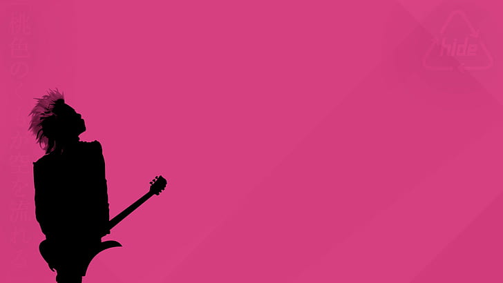 Hd Wallpaper Hide Musician Pink Minimalism Silhouette One Person Pink Color Wallpaper Flare