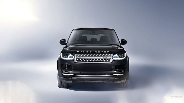Range Rover, car, frontal view
