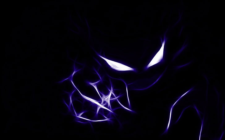 HD wallpaper: black and purple monster wallpaper, eyes, smile, the demon,  abstract | Wallpaper Flare