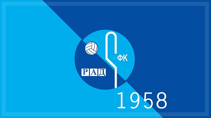 soccer, sports, logo, soccer clubs, FK Rad, HD wallpaper