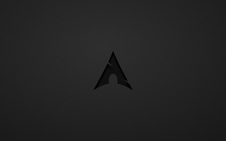 Arch Linux, dark gray, Archlinux, minimalism, no people, copy space HD wallpaper