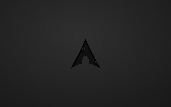 dark gray, Linux, Archlinux, minimalism, Arch Linux, HD wallpaper
