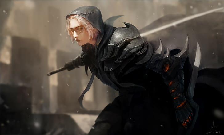 untitled, fantasy art, assassins, one person, young adult, real people