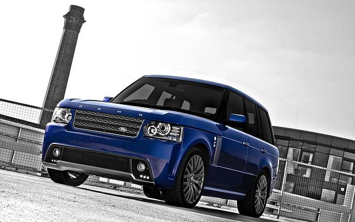 Kahn Design Land Rover Range Rover, blue 5 door hatchback, cars, HD wallpaper